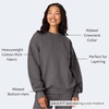 Hanes Men’s Ultimate Sweatshirt, Heavyweight Fleece Sweatshirt, Crewneck Pullover for Men(Oxford Gray)