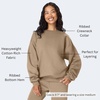 Hanes Men’s Ultimate Sweatshirt, Heavyweight Fleece Sweatshirt, Crewneck Pullover for Men(Pebble)
