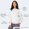Hanes Men’s Ultimate Sweatshirt, Heavyweight Fleece Sweatshirt, Crewneck Pullover for Men(White)