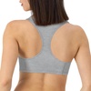 Hanes Women’s Racerback Cotton T-Back Bralette (3 Pack)(Concrete Heather/Isle Green/Moonlite Heather)