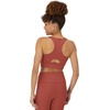 Hanes Women’s Sports Bra – Moves Racerback Crop Top – Stretch(Coral Camelia)