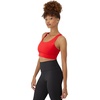 Hanes Women’s Sports Bra – Moves Racerback Crop Top – Stretch(Holly Berry Red)