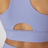 Hanes Women’s Sports Bra – Moves Racerback Crop Top – Stretch(Peri Blue)