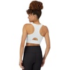 Hanes Women’s Sports Bra – Moves Racerback Crop Top – Stretch(White)