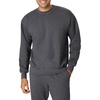 Hanes Men’s Ultimate Sweatshirt, Heavyweight Fleece Sweatshirt, Crewneck Pullover for Men(Charcoal Heather)