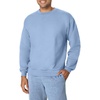 Hanes Men’s Ultimate Sweatshirt, Heavyweight Fleece Sweatshirt, Crewneck Pullover for Men(Light Blue)
