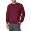 Hanes Men’s Ultimate Sweatshirt, Heavyweight Fleece Sweatshirt, Crewneck Pullover for Men(Maroon)