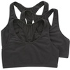 Hanes Women’s Racerback Cotton T-Back Bralette (3 Pack)(Black/Black/Black)
