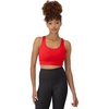 Hanes Women’s Sports Bra – Moves Racerback Crop Top – Stretch(Holly Berry Red)