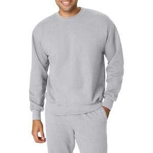 Hanes Men’s Ultimate Sweatshirt, Heavyweight Fleece Sweatshirt, Crewneck Pullover for Men(Light Steel)