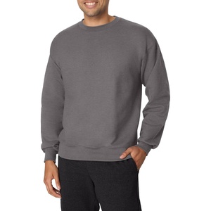 Hanes Men’s Ultimate Sweatshirt, Heavyweight Fleece Sweatshirt, Crewneck Pullover for Men(Oxford Gray)
