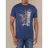Hanes Men’s Essentials Short Sleeve Graphic Tee(Eagle America)