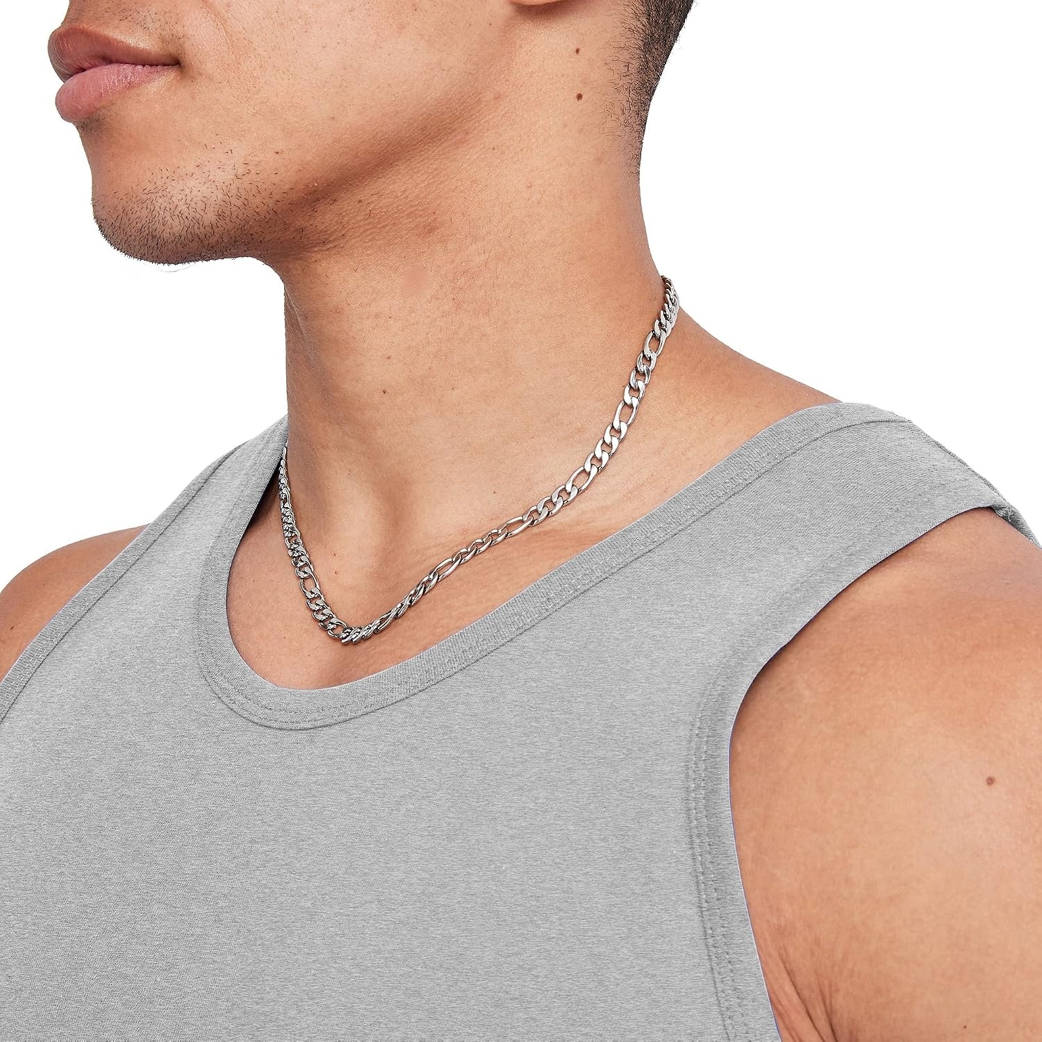 image:imageHanes Mens Essentials Tank Top Pack Midweight Cotton Tanks Sleeveless Shirts 3PackLight Steel