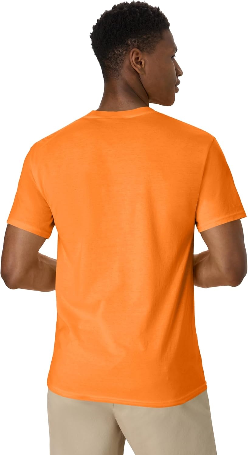 image:imageHanes Mens Mens Workwear Short Sleeve Tee 2PackSafety Orange