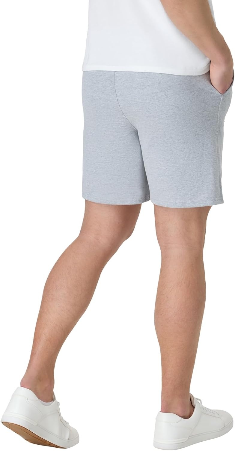 image:imageHanes Mens Originals Cotton Pockets Pullon Jersey Gym Shorts 7Light Steel