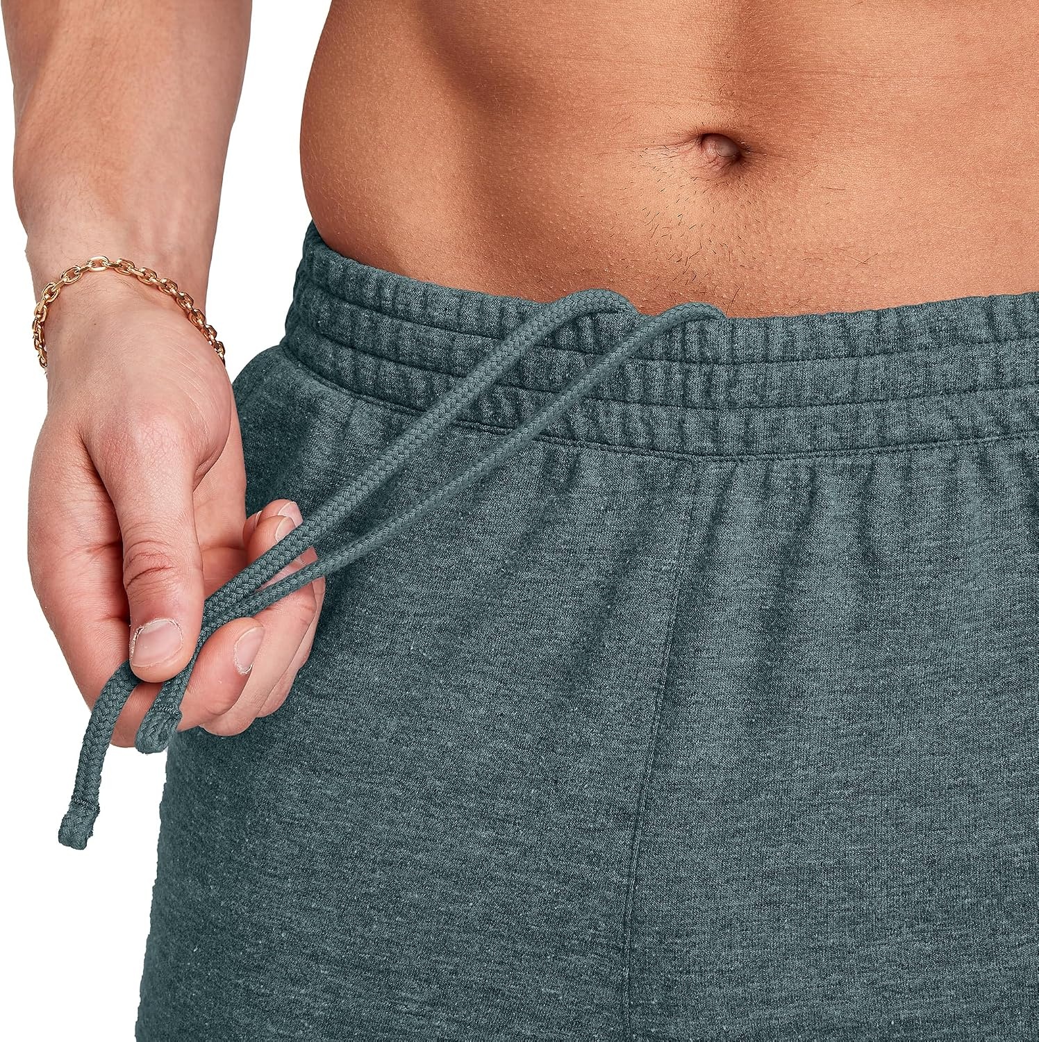 image:imageHanes Mens Originals French Terry Joggers Lightweight Sweatpants with Pockets 30 InseamCactus Pe Heather