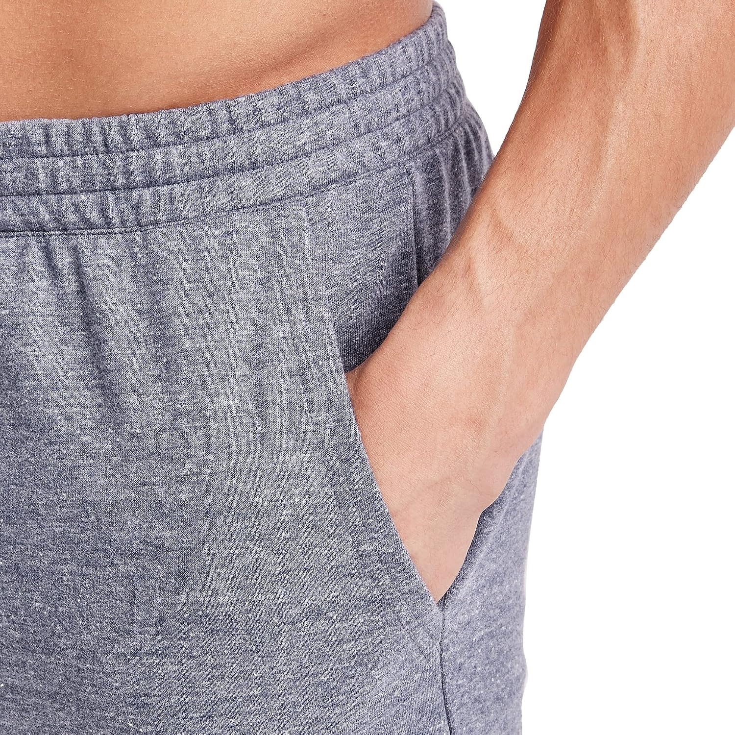 image:imageHanes Mens Originals French Terry Joggers Lightweight Sweatpants with Pockets 30 InseamNavy Pe Heather
