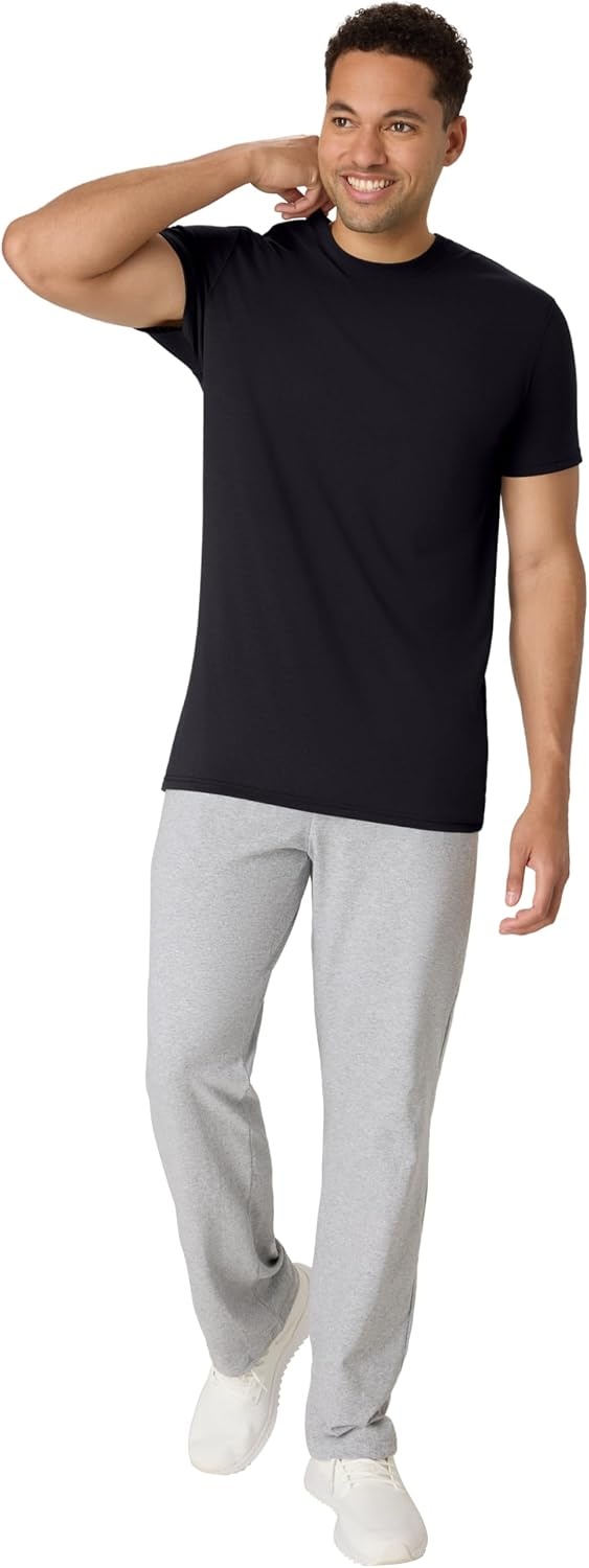 image:imageHanes Mens Originals Lightweight TShirt Crewneck TShirts for Men TriBlend TeeBlack