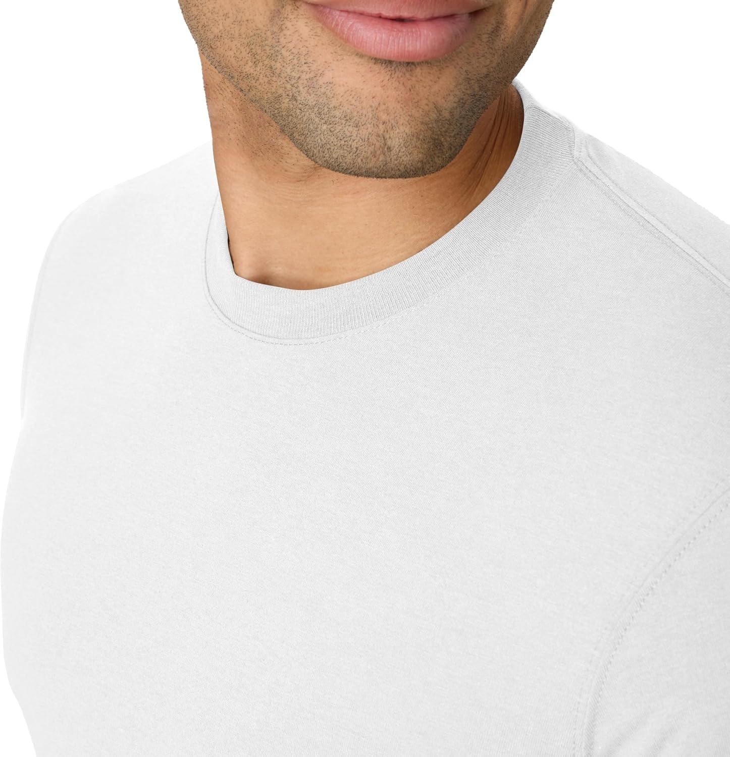 image:imageHanes Mens Originals Long Sleeve TShirt Lightweight TriBlend Jersey Tee for MenEco White