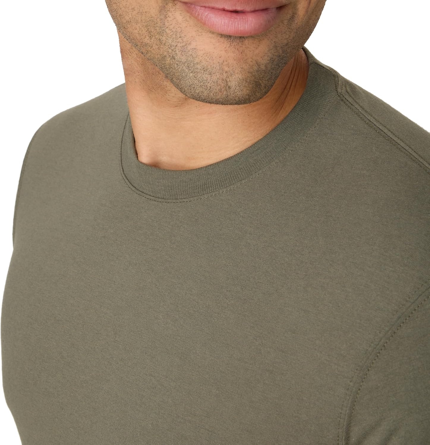 image:imageHanes Mens Originals Long Sleeve TShirt Lightweight TriBlend Jersey Tee for MenFatigue Green