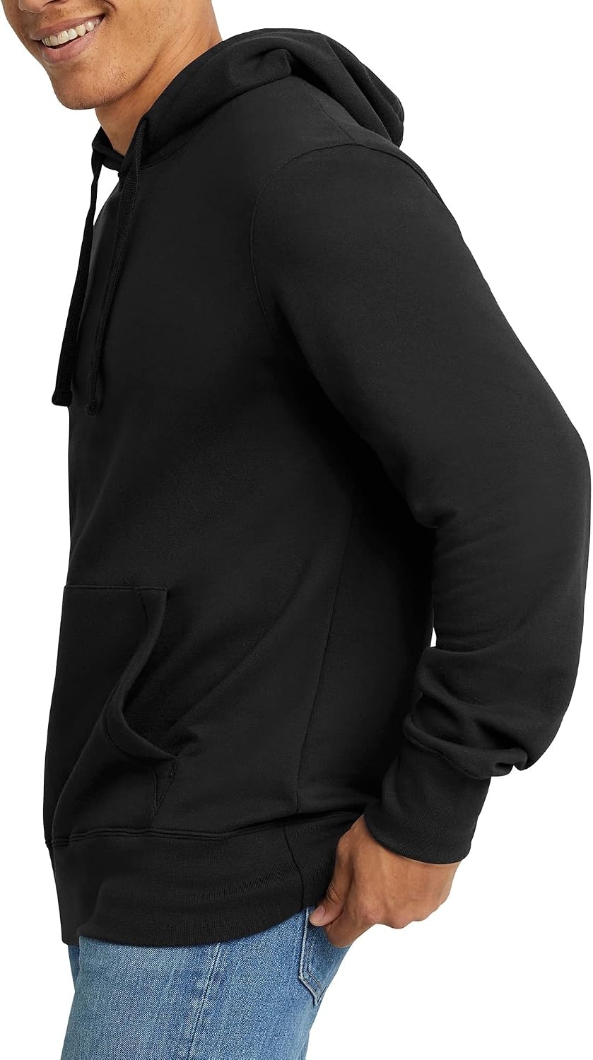 image:imageHanes Mens Originals Midweight Fleece Hoodie Pullover Hooded Sweatshirt for MenBlack