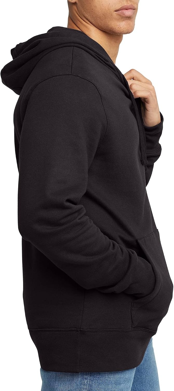 image:imageHanes Mens Originals Midweight Fleece Hoodie Pullover Hooded Sweatshirt for MenBlack