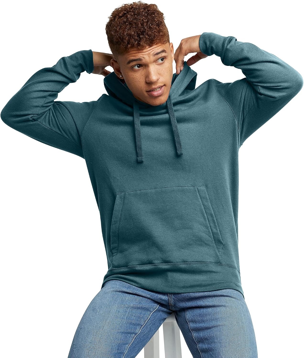 image:imageHanes Mens Originals Midweight Fleece Hoodie Pullover Hooded Sweatshirt for MenCactus