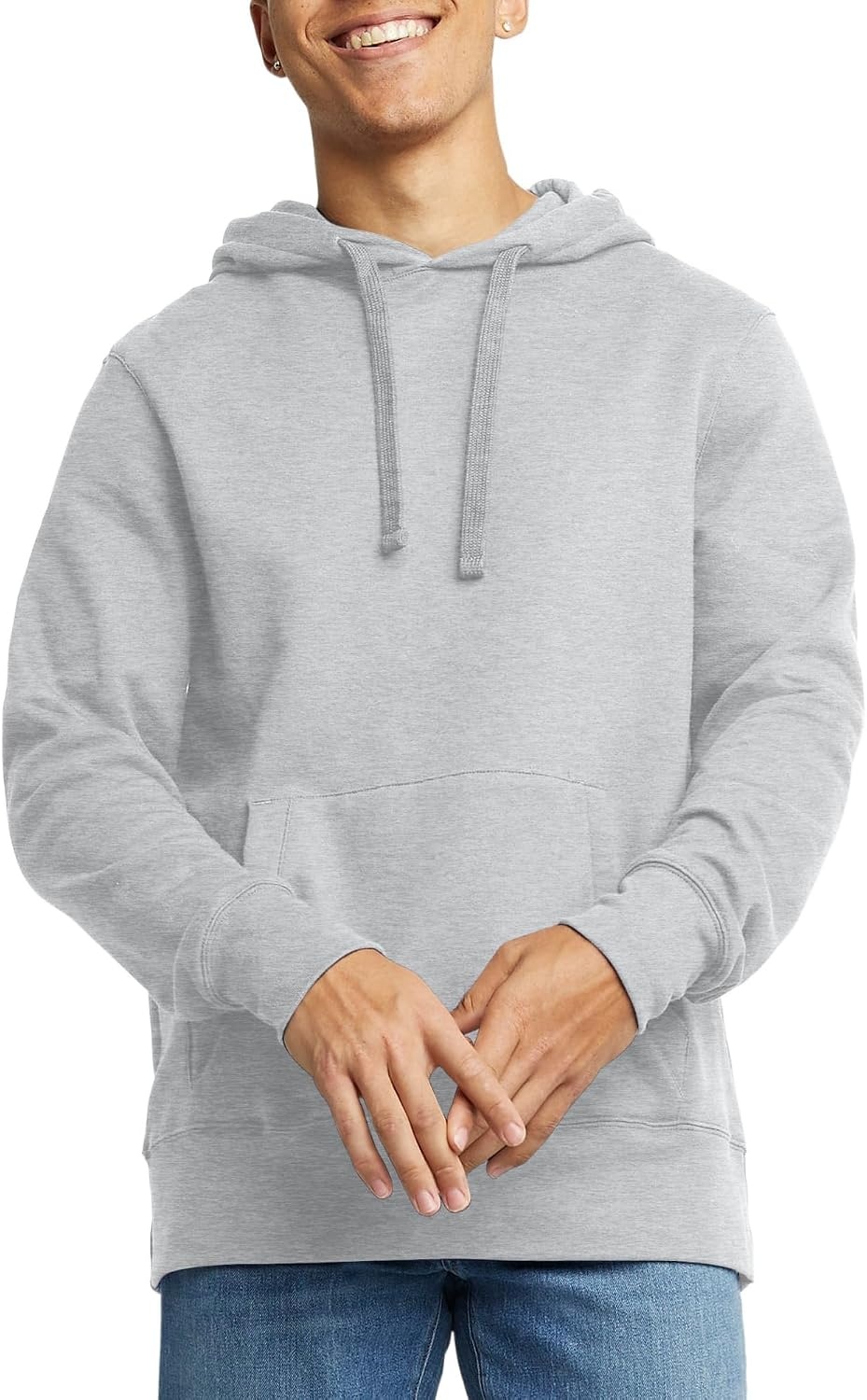image:imageHanes Mens Originals Midweight Fleece Hoodie Pullover Hooded Sweatshirt for MenLight Steel