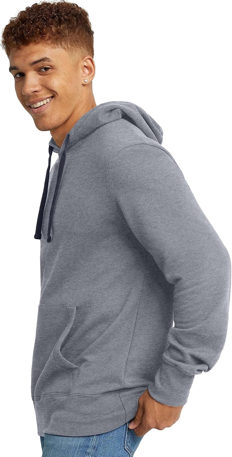 image:imageHanes Mens Originals Midweight Fleece Hoodie Pullover Hooded Sweatshirt for MenNavy Pe Heather