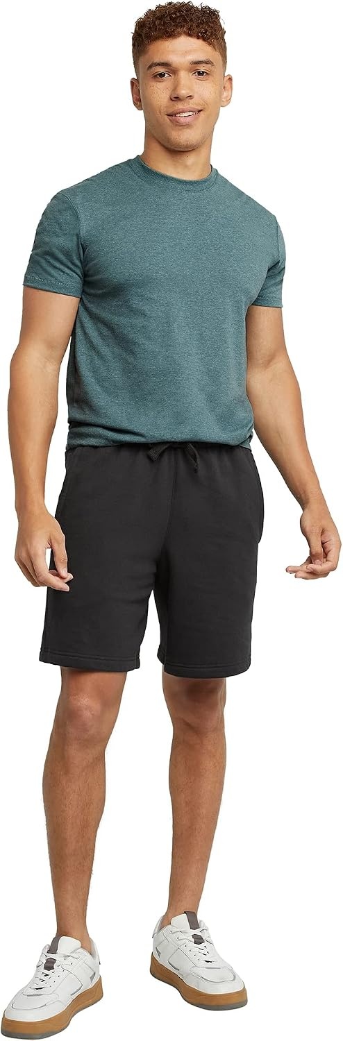 image:imageHanes Mens Originals Sweat Shorts Midweight Fleece Shorts with Pockets 8Black
