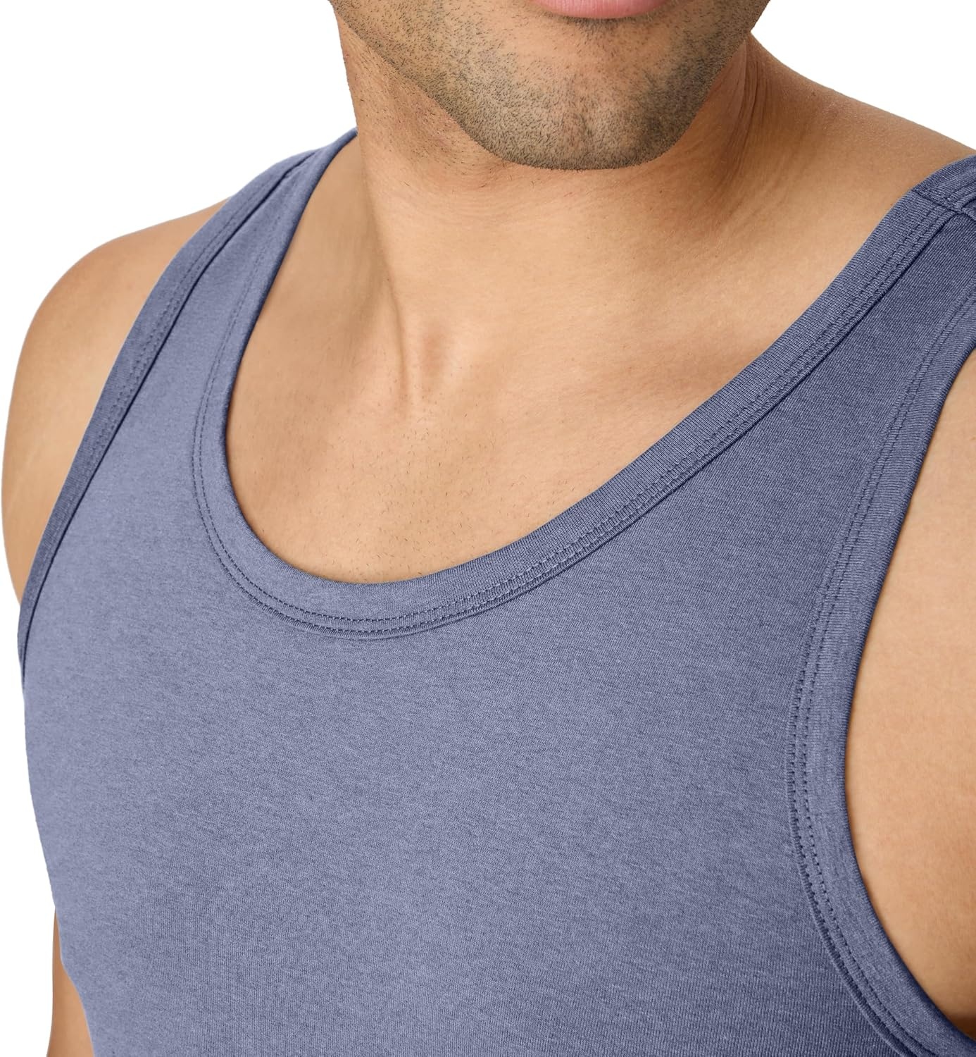 image:imageHanes Mens Originals TriBlend Tank Top Lightweight Tanks for Men Sleeveless Tank ShirtAthletic Navy Pe Heather