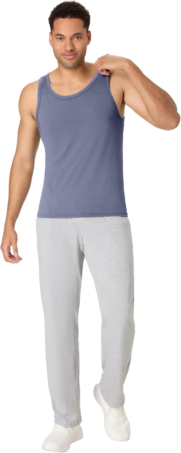 image:imageHanes Mens Originals TriBlend Tank Top Lightweight Tanks for Men Sleeveless Tank ShirtAthletic Navy Pe Heather