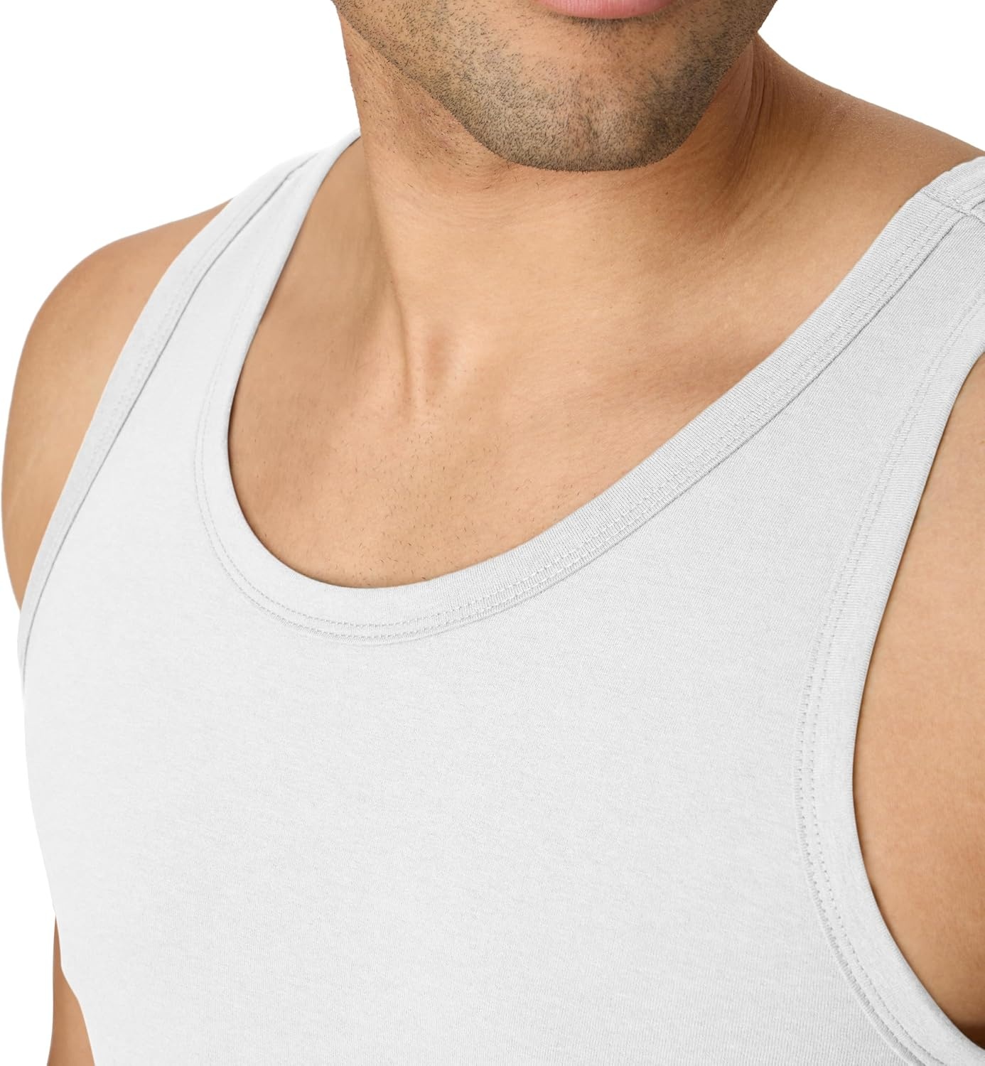 image:imageHanes Mens Originals TriBlend Tank Top Lightweight Tanks for Men Sleeveless Tank ShirtEco White