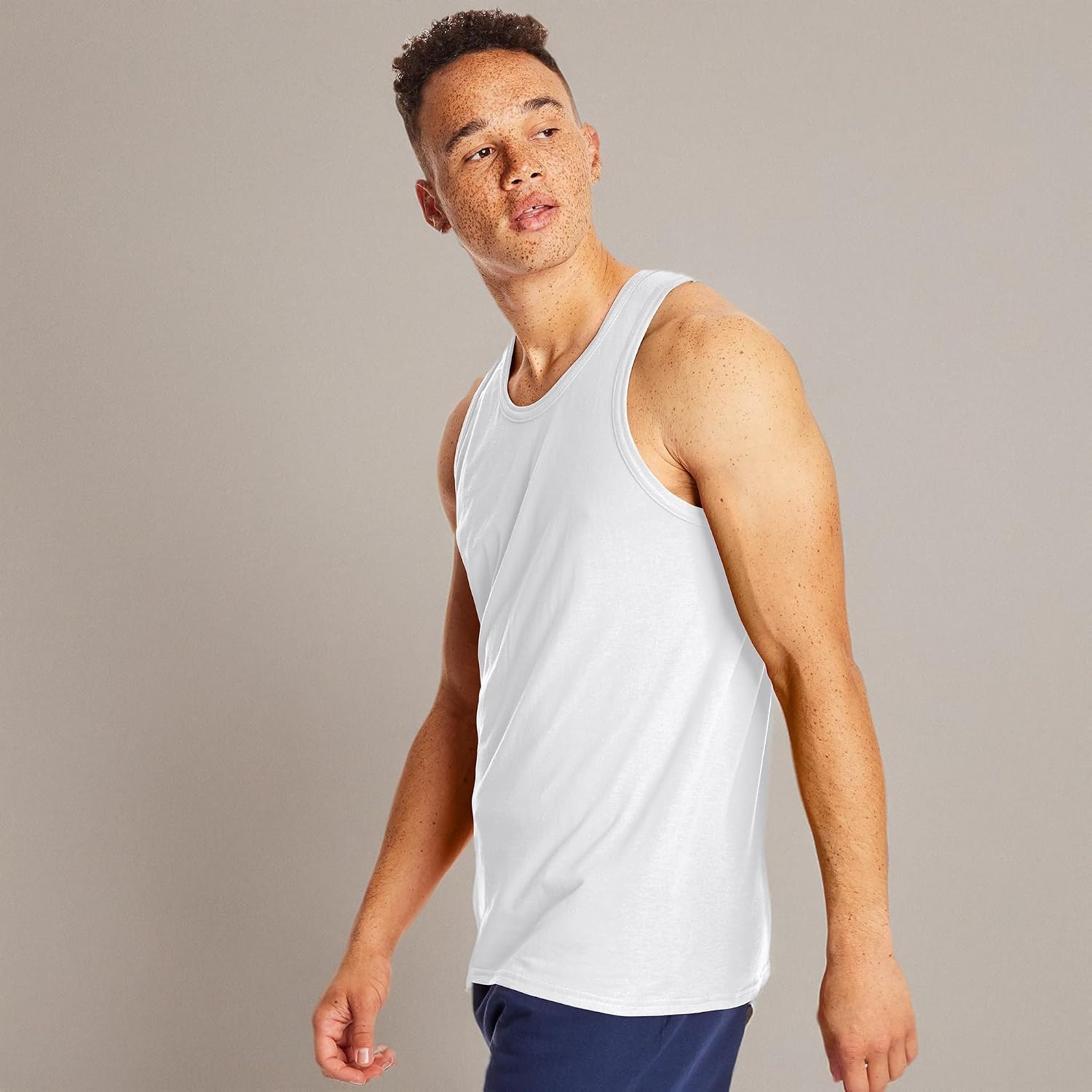 image:imageHanes Mens Performance Tank XTemp MoistureWicking Tank Top Solid Colors 2PackWhite