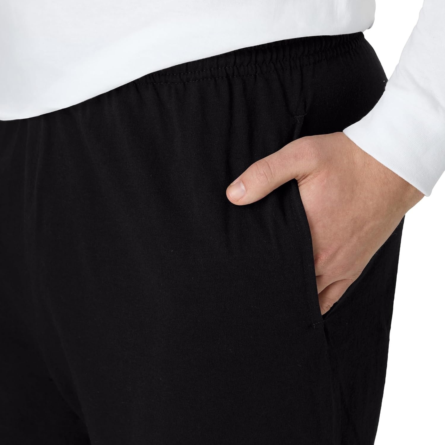 image:imageHanes Mens Shorts Essentials Short with Pockets Gym Shorts for Men Mens Athletic Shorts 75Black