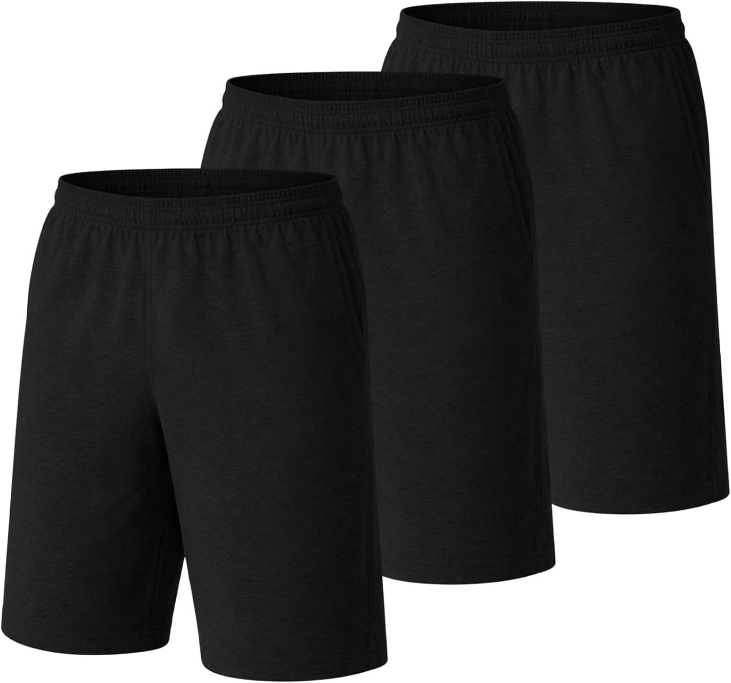 image:imageHanes Mens Shorts Essentials Short with Pockets Gym Shorts for Men Mens Athletic Shorts 75Black
