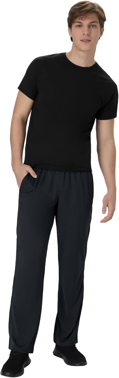 image:imageHanes Mens Sport Knit Training PantBlack