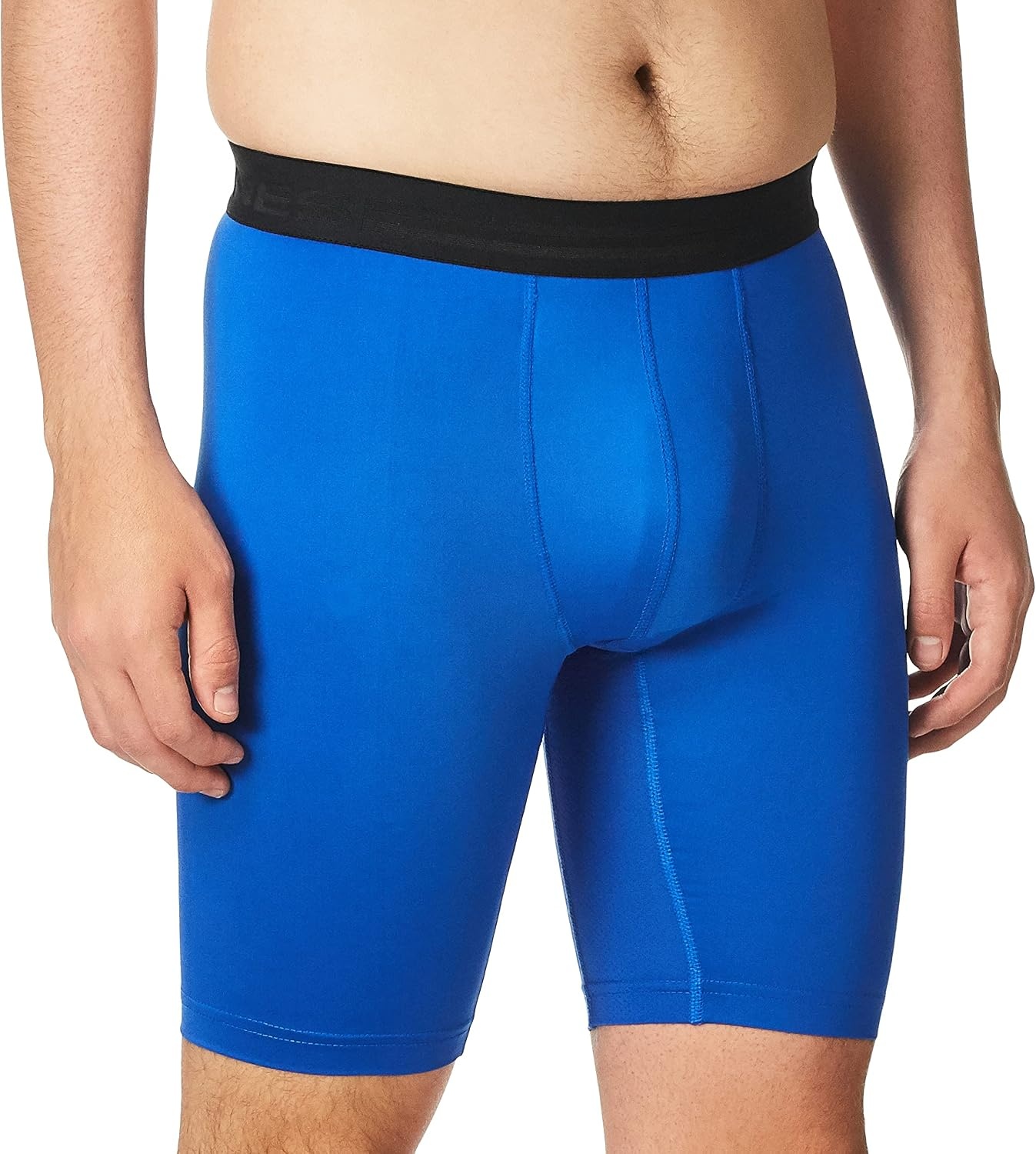 image:imageHanes Mens Sport Mens Performance Compression ShortAwesome BlueEbony