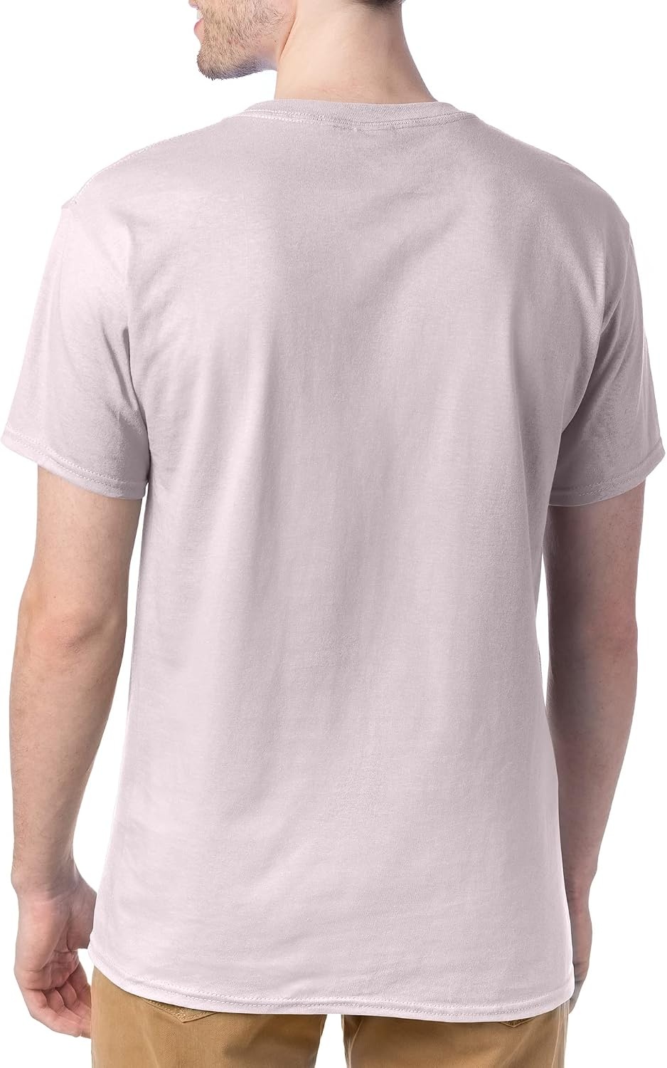 image:imageHanes Mens TShirt Pack 4 or 6 Pack EssentialT Crewneck Cotton TShirts Everyday Mens Clothing Big amp TallPale Pink 4 Pack