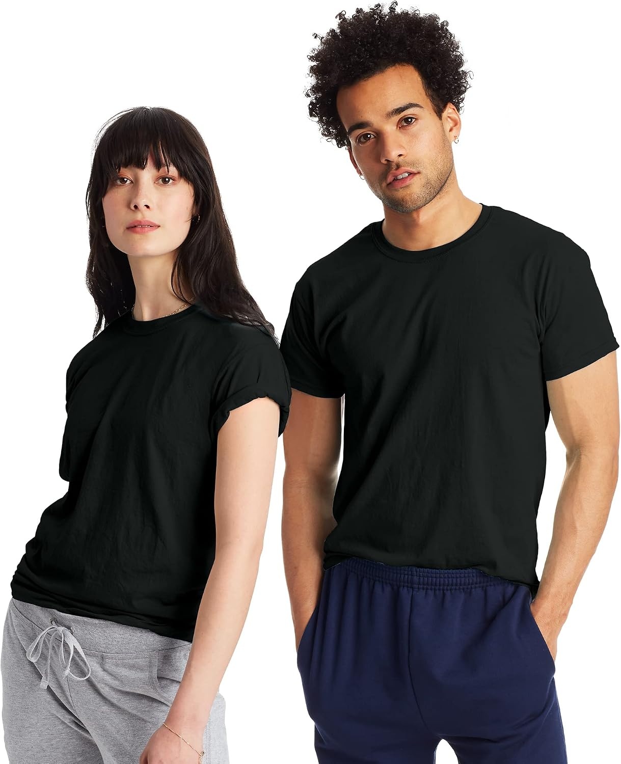 image:imageHanes Mens XTemp Performance TShirt Pack Cotton Blend MoistureWicking Tees for Men 2PackBlack