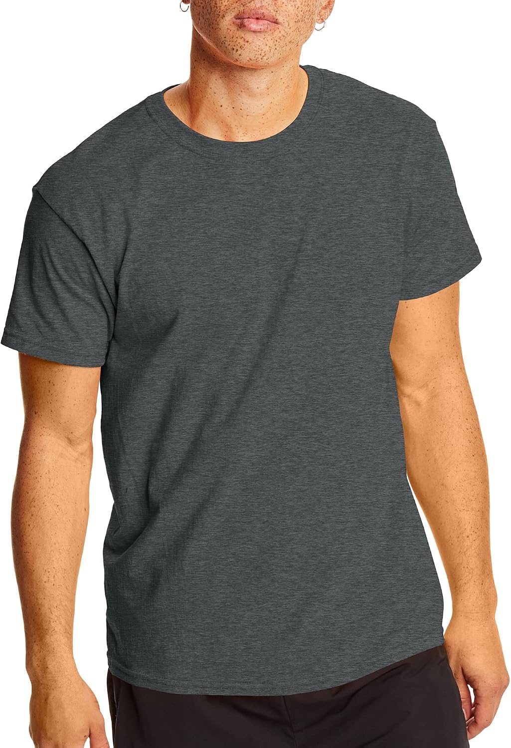 image:imageHanes Mens XTemp Performance TShirt Pack Cotton Blend MoistureWicking Tees for Men 2PackCharcoal Heather