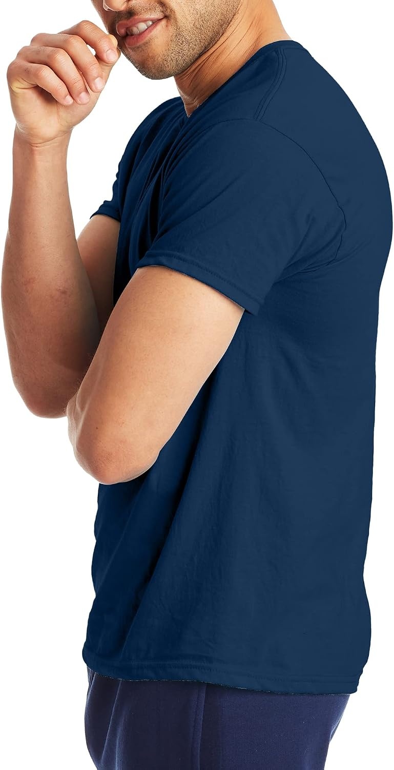 image:imageHanes Mens XTemp Performance TShirt Pack Cotton Blend MoistureWicking Tees for Men 2PackNavy