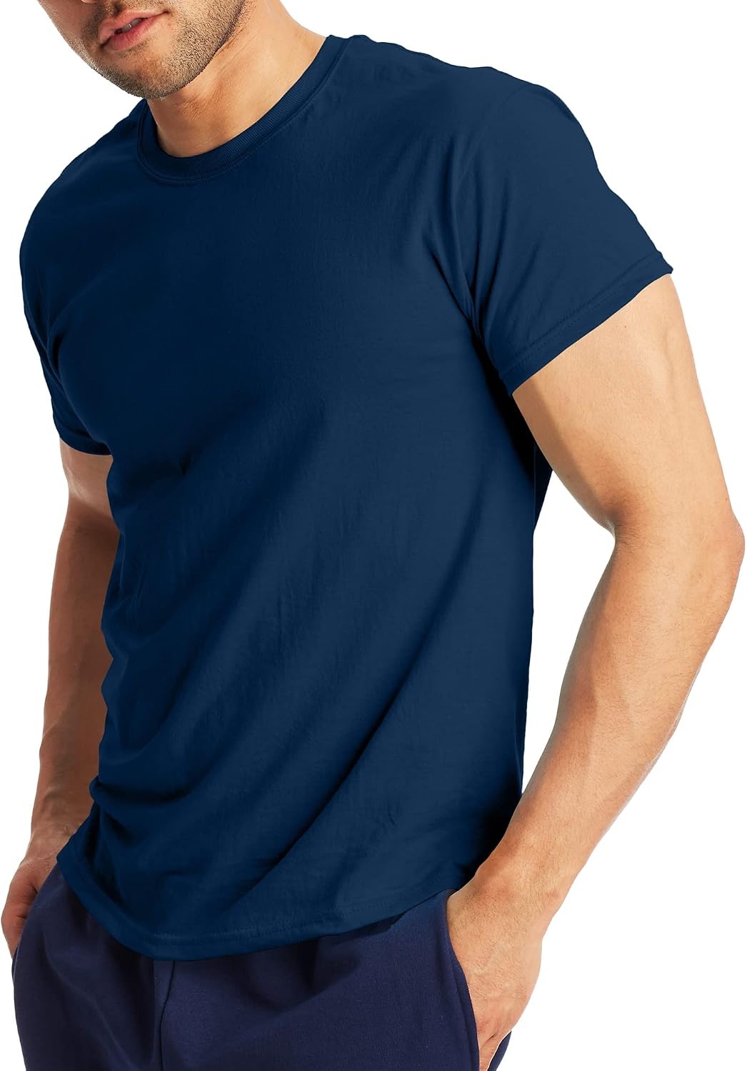 image:imageHanes Mens XTemp Performance TShirt Pack Cotton Blend MoistureWicking Tees for Men 2PackNavy