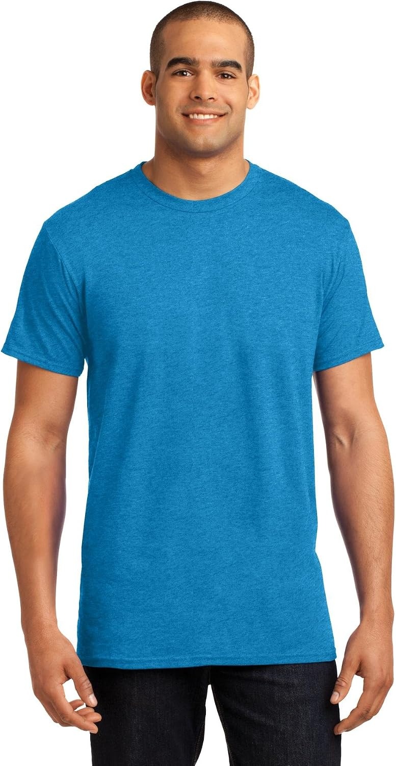 image:imageHanes Mens XTemp Performance TShirt Pack Cotton Blend MoistureWicking Tees for Men 2PackNeon Blue Heather