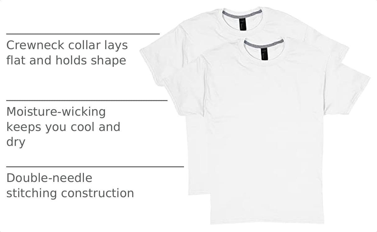 image:imageHanes Mens XTemp Performance TShirt Pack Cotton Blend MoistureWicking Tees for Men 2PackWhite
