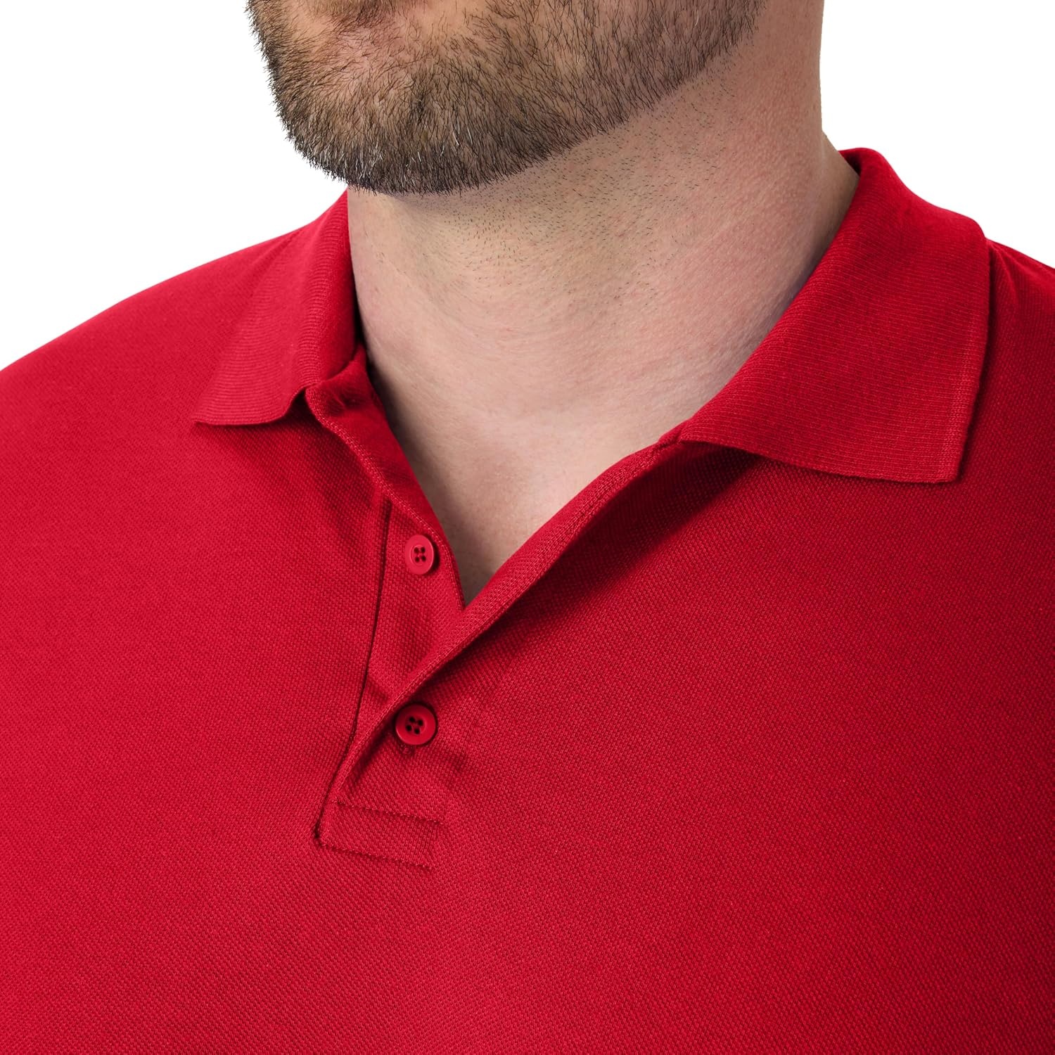 image:imageHanes Mens XTemp Short Sleeve Polo Shirt Midweight Mens ShirtDeep Red