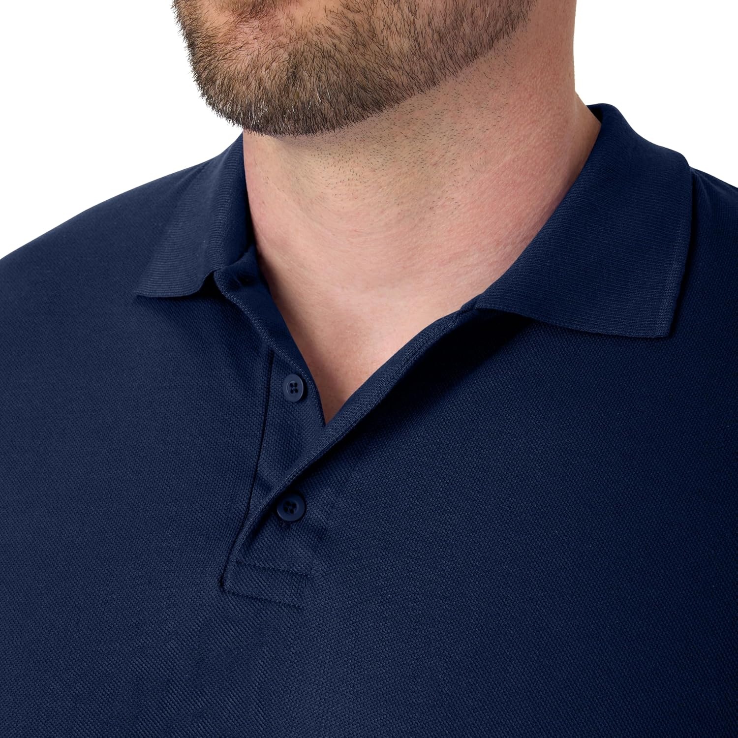 image:imageHanes Mens XTemp Short Sleeve Polo Shirt Midweight Mens ShirtNavy