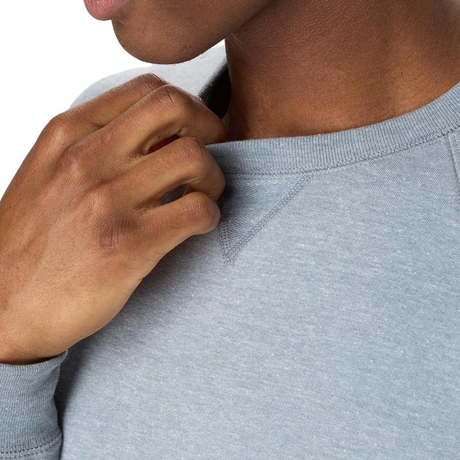 image:imageHanes Originals Mens French Terry Sweatshirt TriBlend Crewneck Sweatshirt for MenConcrete Pe Heather