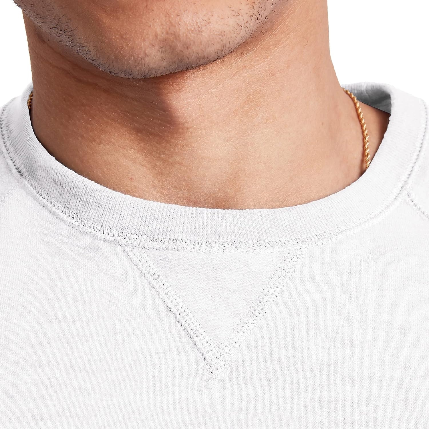 image:imageHanes Originals Mens French Terry Sweatshirt TriBlend Crewneck Sweatshirt for MenWhite