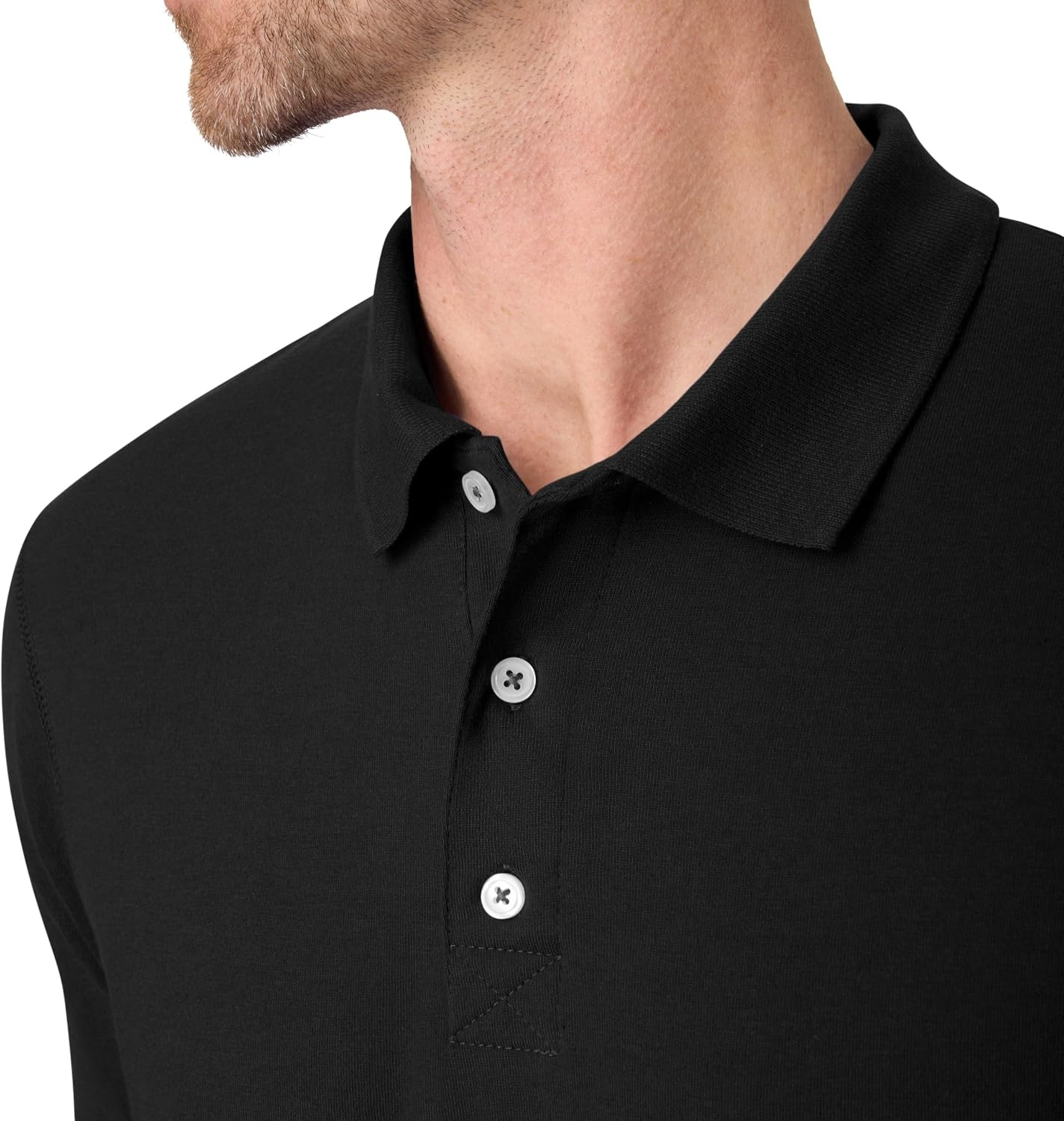 image:imageHanes mens Xtemp Performance Polo Cotton Blend Sport Shirt for Men With Odor ControlBlack